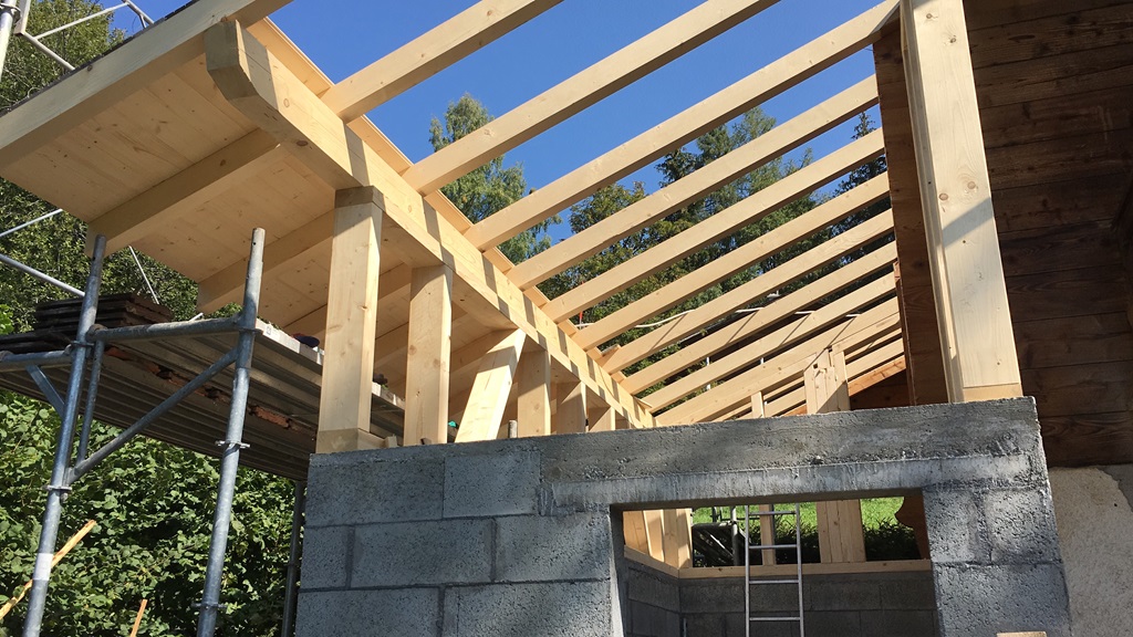 Extension ossature bois chalet Sevrier