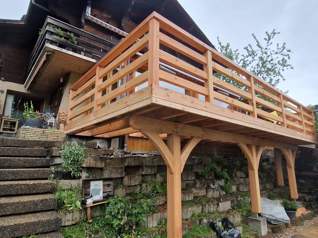Charpente terrasse bois Cran-Gevrier